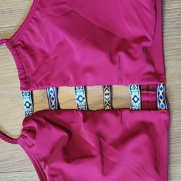 Island Soul Burgandy 2 Piece Bikini - Picture 6 of 8